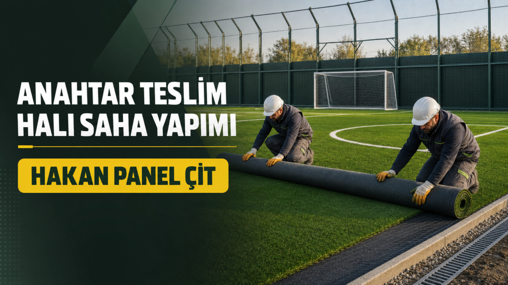 Hakan Panel Çit anahtar teslim halı saha yapımı ve sentetik çim uygulaması