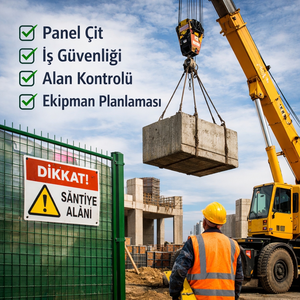 Şantiye Güvenliğinde Panel Çit ve Ekipman Planlaması Neden Birlikte Düşünülmelidir?